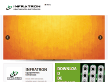 Tablet Screenshot of infratron.com.br