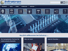 Tablet Screenshot of infratron.de